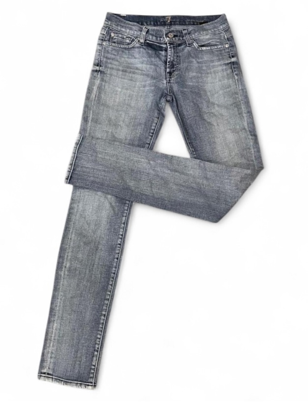 7 For All Mankind Lightwash Roxanne Skinny Size 27